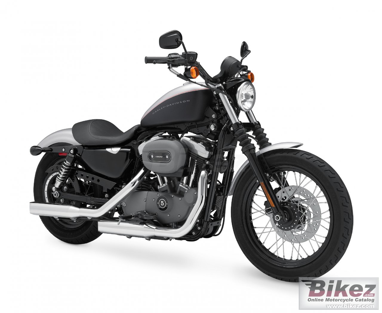 Big Harley-Davidson xl 1200n sportster 1200 nightster picture and wallpaper from Bikez.com